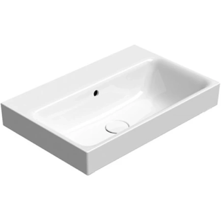 раковина gsi nubes 9683311 подвесная, 60x40 см, bianco lucido (белый глянец)