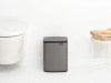 мусорное ведро brabantia bo 222924 7 л, платиновое