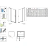 душевая дверь radaway nes 8 dwj ii 110 right 10083110-01-01r прозрачное