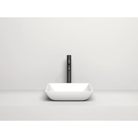 накладная раковина в ванную salini callista 108 1101208sg/sm, 38 x 38 см, из материала solix, глянцевая или матовая, белая
