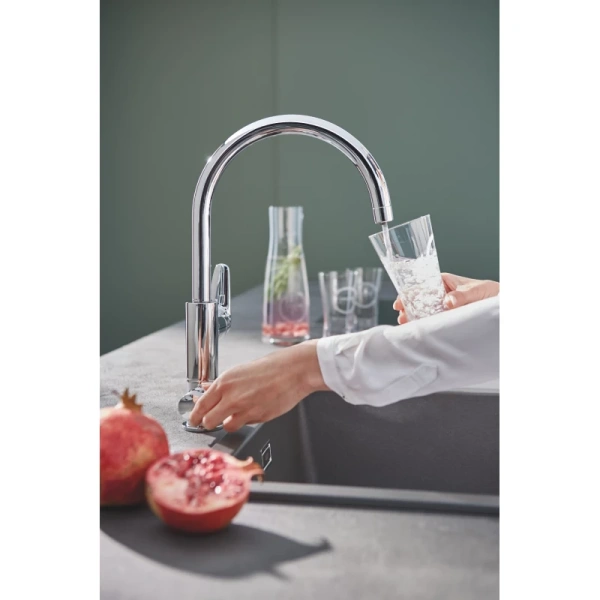 смеситель для мойки с функцией очистки водопроводной воды grohe blue pure baucurve 30386000