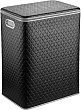 Корзина для белья Geralis CBH-S черная цвет хром, большая
