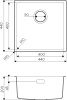 мойка кухонная omoikiri tadzava 44-u/i-ultra