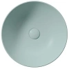 раковина gsi pura 885115 накладная, ø40 см, ghiaccio opaco (голубой матовый)