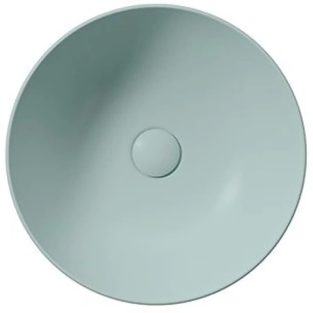 раковина gsi pura 885115 накладная, ø40 см, ghiaccio opaco (голубой матовый)