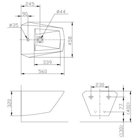 биде подвесное toto jewelhex bt682v1#xw