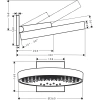 верхний душ hansgrohe rainfinity 360 3jet 26234990
