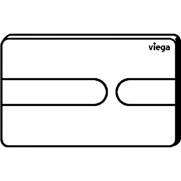 клавиша смыва viega prevista visign for style 8613.1 773151 белая матовая