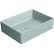 Раковина GSI Kube X 942915 накладная, 50x37 см, Ghiaccio opaco (Голубой матовый)