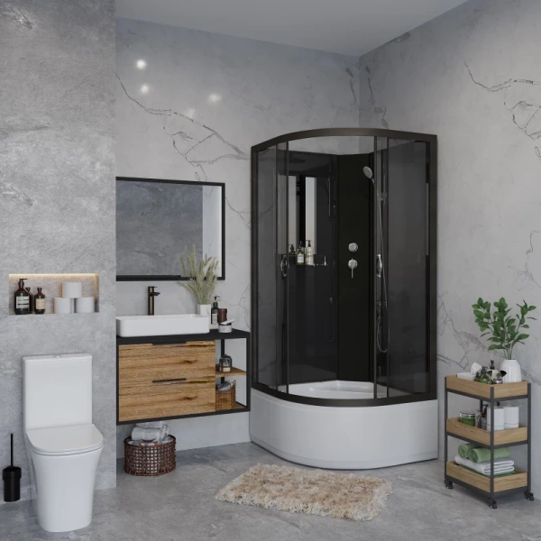 душевая кабина niagara classic 90x90 ng-6508-14bk без гидромассажа