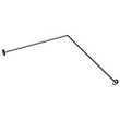 Карниз для душевого поддона 1MarKa TГ 130x70 05тг1370 Г-образный, цвет хром