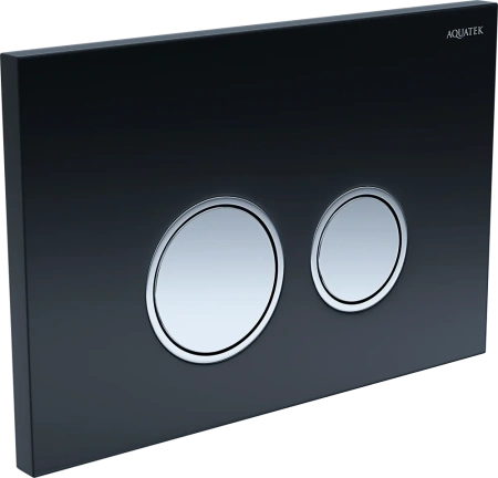 кнопка для инсталляции aquatek slim kdi-0000029 черная глянцевая хром