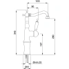 смеситель для раковины migliore oxford ml.oxf-6317.bi.crdo