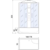 душевой бокс river sena 170x70х50 мт 10000001806+10000001808 с поддоном