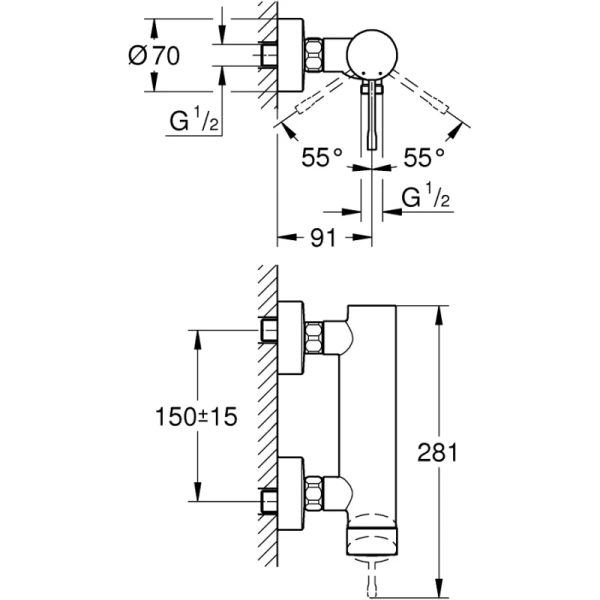 смеситель для душа grohe essence 33636001