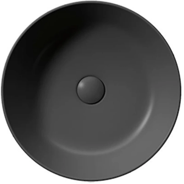 раковина gsi kube x 942626 накладная, ø40 см, ardesia opaco (черный матовый)