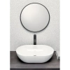 раковина gsi pura 883411 накладная, 60x37 см, bianco lucido (белый глянец)