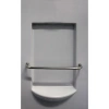 душевая кабина river neva 80x80x26 мт б/к 10000001285 профиль матовый хром задняя стенка белая