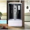 Душевая кабина River Sena 120x80x50 ТН 10000001578 профиль Матовый хром задняя стенка Черная