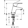 кран для холодной воды 70, без донного клапана hansgrohe focus 31130000