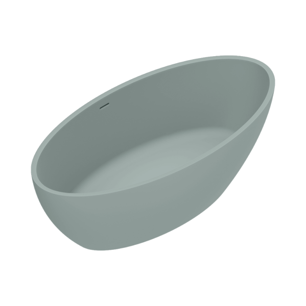 ванна catalano solid 7239010028 из искуственного камня, отдельностоящая, 165x80 см, solidtech, acqua satinato