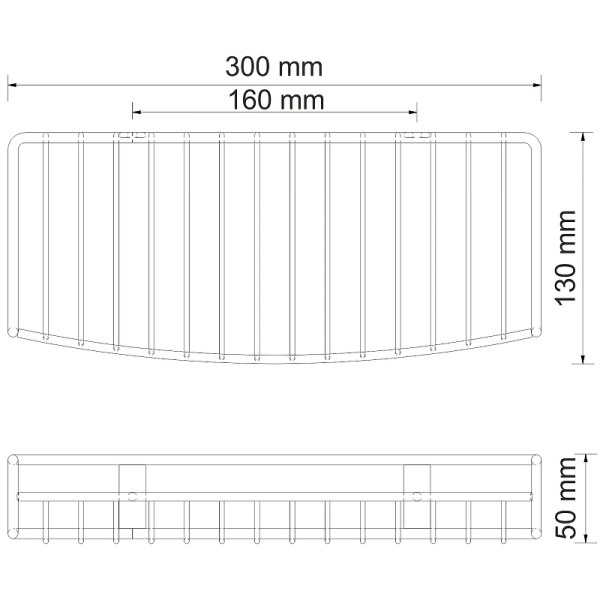 Полка корзина WasserKRAFT Ammer K-1311 цвет хром матовый