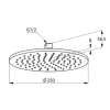 верхний душ 250 мм kludi a-qa 6432587-00
