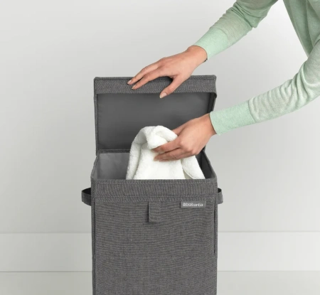 корзина для белья brabantia 120442 темно-серая
