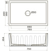 кухонная мойка natceramic omoikiri mikura 76-ol olive 4997076