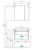 тумба под раковину aquaton асти 70 1a263001axd70 подвесная белая глянцевая