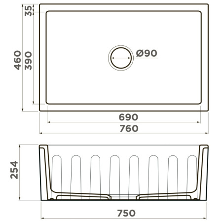 кухонная мойка natceramic omoikiri mikura 76-ol olive 4997076