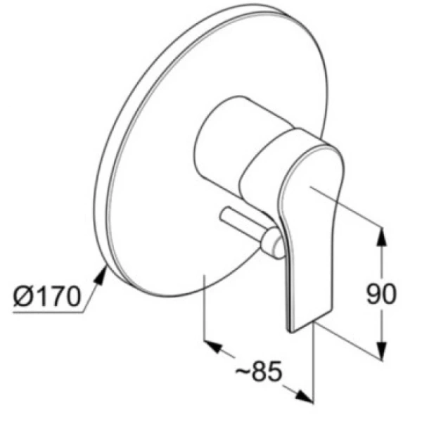 смеситель для ванны kludi zenta sl 486500565