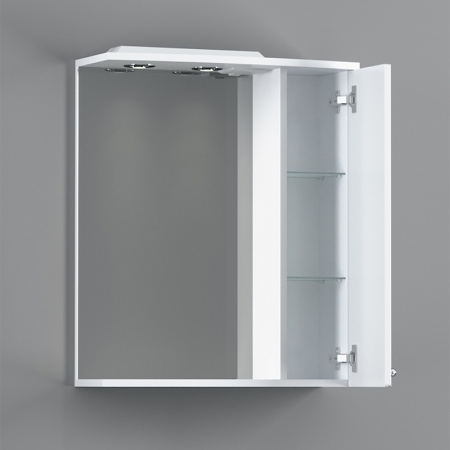 зеркало со шкафом damixa redblu palace one 60 m41mpr0601wg с подсветкой белый