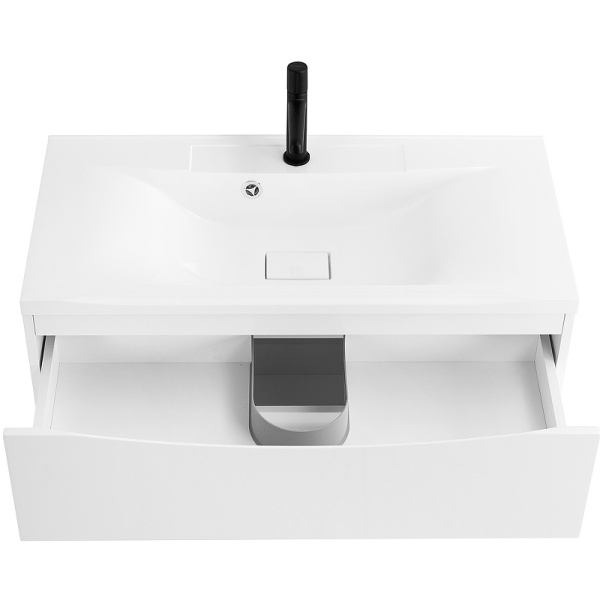 тумба под раковину belbagno marino 110 marino-1100-2c-so-bl-p подвесная bianco lucido
