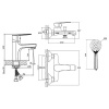 комплект смесителей orange loop m26-311b черный
