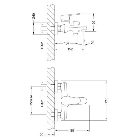 смеситель для ванны lemark point lm0314c