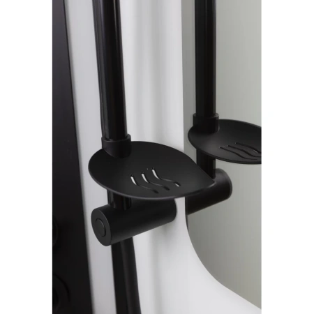 душевая кабина niagara premium 90x90 ng-6901-01g black с гидромассажем