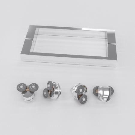 душевой уголок rgw classic cl-48-1 160×80 320948168-011 профиль хром, стекло прозрачное