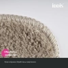 коврик для ванной комнаты, 90х60, микрофибра, светло-коричневый, iddis promo (psql02mi12)