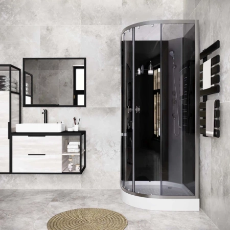 душевая кабина niagara eco 90x90 e90/13/tn/bk без гидромассажа