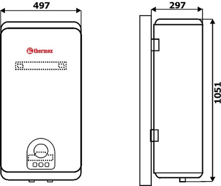 водонагреватель thermex flat diamond touch id 80 v pro wi-fi