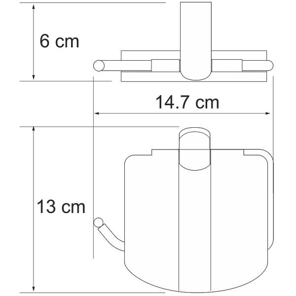 Держатель туалетной бумаги WasserKRAFT Berkel K-6825 с крышкой, цвет хром