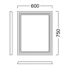 Зеркало Kerama Marazzi Pompei 60 белое, с подсветкой