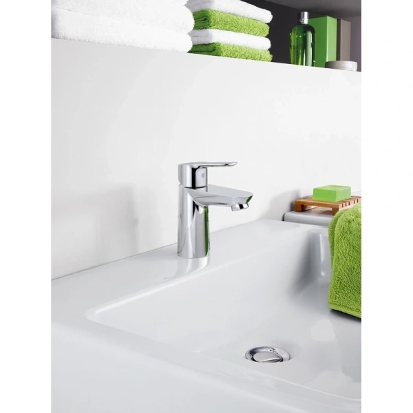 смеситель для раковины с цепочкой grohe bauedge 23329000