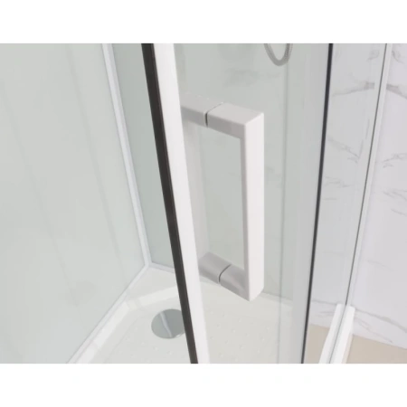 душевая кабина 120x80x215 см frank f412/1r white 130009 прозрачное