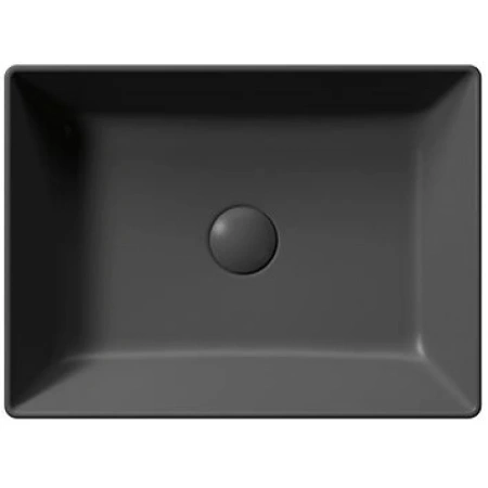раковина gsi kube x 942926 накладная, 50x37 см, ardesia opaco (черный матовый)
