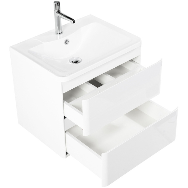 тумба под раковину belbagno 70 albano-700-2c-so-bl подвесная bianco lucido