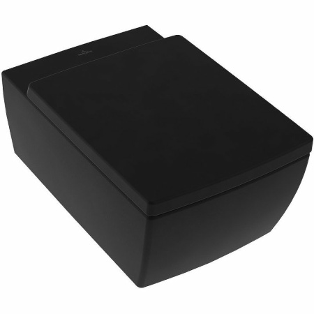 Унитаз подвесной Villeroy&Boch Memento 2.0 4633R0S5 Ebony CeramicPlus, без сиденья