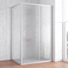 Душевой уголок Vegas Glass ZP+ZPV 120*80 07 02 профиль матовый хром, стекло шиншилла