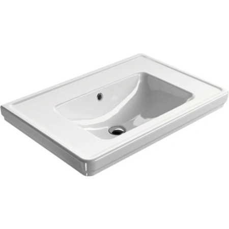 раковина gsi classic 8787111 подвесная, 75x50 см, bianco lucido (белый глянец)